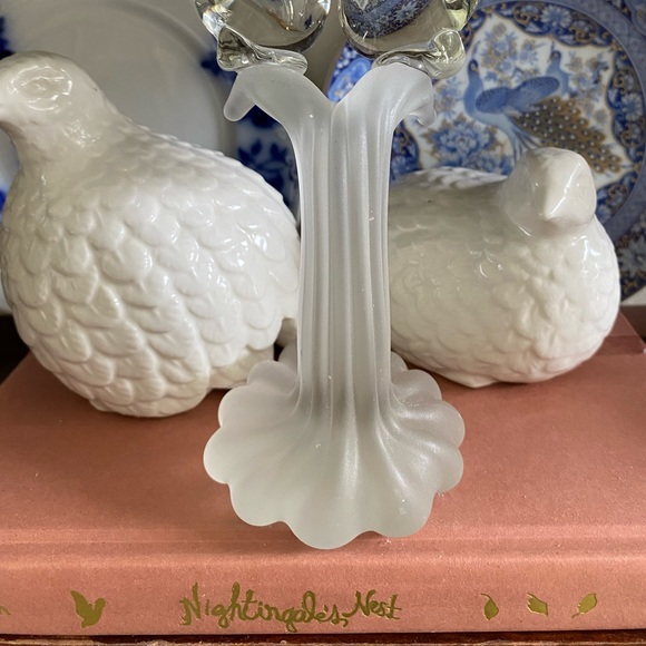 Vintage BALOS Mouthblown Art Glass “Lovebirds” Figurine - Picture 4 of 15